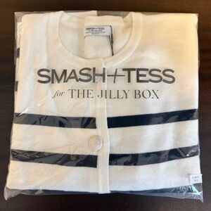 Jilly Box Smash + Tess Rosalie Cream and Blue Cardigan